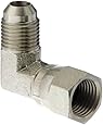 Eaton Weatherhead C5506X6 Carbon Steel SAE 37-Degree (JIC) Flare-Twin Fitting, Swivel, 90-Degree Elbow, 3/8" JIC Male(9/16-18 tpi) x 3/8" JIC Female(9/16-18 tpi)
