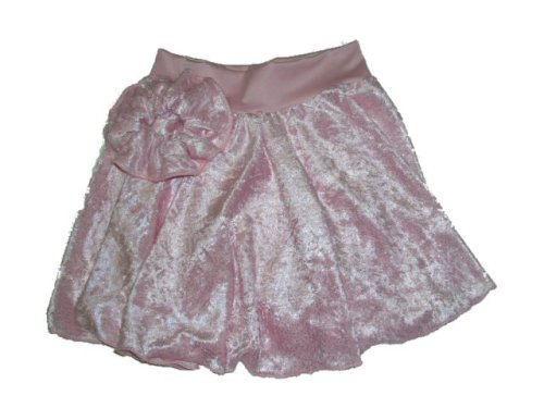 External hard drive:Child Small 4-8 Pink Velvet with Silver Sparkles Ballet Dance Skirt & Matching Hair Scrunchie