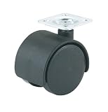 Steelex D2633 2-Inch 55-Pound Swivel Lock Nylon Furniture Plate Caster