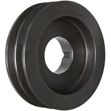 Martin Conventional Taper Bushed Sheave, A/B Belt Section, 2 Grooves, Class 30 Gray Cast Iron