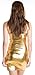 Metallic Tank Dress, Gold-Large