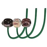 Forum Novelties Angry Sports Fan Set Of 3 Football, Soccer and Baseball Drinking Funnel / Beer Bong With Jungle Green Tubing