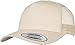 Flexfit 5-Panel Retro Trucker Snapback Cap - Khaki Beige - One Size
