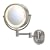 Jerdon Eclipse 8" Lighted Wall Mount  Mirror, 5X-1X Magnification, Nickel Finish