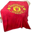 Zap Manchester United Red Crest Fleece Blanket