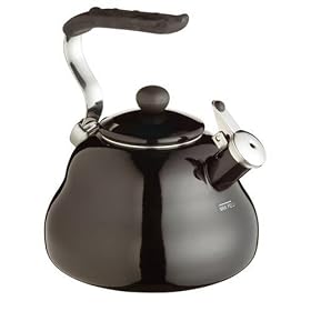 Kitchen Craft Le'Xpress Coloured Whistling Kettle 2.0 Litres - 'Midnight Black'