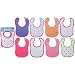 Luvable Friends 8-Pack Drooler Bibs - Pink