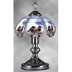 Horses on the Range 14 Touch Lamp ET-14HO6 by Custom Phones - Fun Home Products