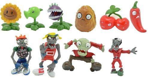 Plants Vs Zombies Mini Figures Set of 10 Pieces Set A