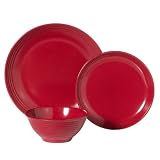 Melamine 12-pc. Dinnerware Set - Red