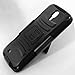 for Samsung Galaxy Mega 6.3 Belt Clip Holster Hybrid Kickstand Cover Case with ApexGears Stylus Pen (Black)