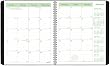 Brownline 2010 EcoLogix Monthly Planner, 14 Months, Twin-Wire, Black, 11 x 8.5 Inches (CB435W.BLK)