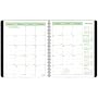 Brownline 2010 EcoLogix Monthly Planner 14 Months (Dec-Jan) Twin-Wire, Black, 11 x 8.5 Inches (CB435W.BLK)