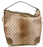 GUCCI グッチ HEART BIT GG LUREX GGキャンバス メタリックウィンターリーフ ショルダーバッグ ミディアム ブロンズ 269958 F851G 9720 GUCCI ショルダーバッグ