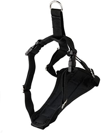 Gufi Dog Harness for Car with Seat Belt Gear Travel Safety System - Small Black