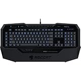 ROCCAT ISKU Blue Key Illuminated Gaming Keyboard, Black
