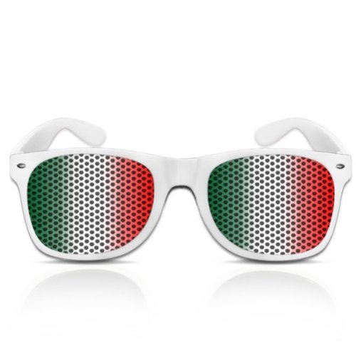 Partybrillen und Promotionbrillen – Italien Flagge (Weiß)
