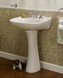 Barclay Hartford 8-Inch Widespread Vitreous China Pedestal Sink