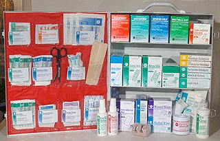 HART Health 0962 First Aid Kit/Station, 3 Shelf, ANSI and OSHA Compliant, 13-1/2