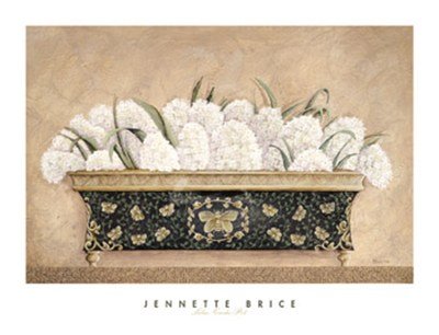 Lilac Cache-Pot by Jennette Brice . Art PRINT Poster 34.00 X 26.00
