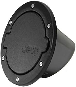 Fuel Filler Door Cover Gas Tank Cap for 2007-2014 Jeep Wrangler JK 4 / 2 Door Black