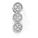 9ct White Gold Diamond Pendant