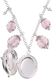 pilgrim silver plated purple necklace 38 5cm 7 5cm extender
