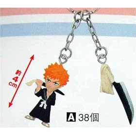 Bleach: Chibi Ichigo and Zangetsu charm Keychain