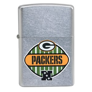 NFL Packers Street Chrome Lighter & Shot Glass Gift Set
