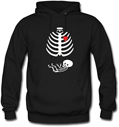 Skull Heart Skeleton Baby Custom Men's Hoody Sweatshirt Hoodie Sweater Black Small