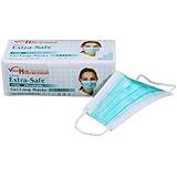 ValuMax Extra-Safe Disposable Earloop Face Masks, Non-Woven Inner Layer, High Filtration, Box of 50