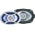 Car 6"x9" 4 way 350W Speakers with LED Grille - Pair
