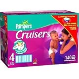 Pampers Cruisers Diapers - Size 4 (140 count)