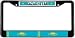Kazakhstan Flag Black License Plate Frame Metal Holder