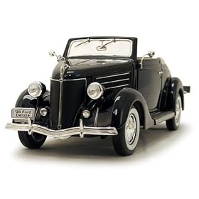 1/18-Scale Diecast 1936 Ford Deluxe Cabriolet - Blue