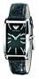 Emporio Armani Black Python Strap Black Dial Women's Watch #AR0728