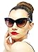 SunDanze Vintage Fashion Cat Eye Gradient Lens Pointed Sunglasses For Women