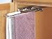 Rev-A-Shelf 563-47 C Three Prong Pull-Out Towel Bar - Wire-Chrome
