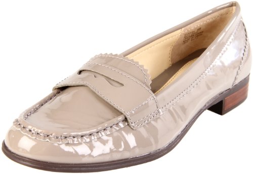 Lauren Ralph Lauren Women's Glenda Slip-On Loafer,Taupe Patent,7 M US