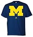 Michigan Wolverines Navy Adidas Strong Logo T-Shirt