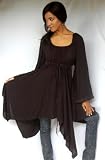 BLACK BLOUSE TOP PEASANT RENAISSANCE FITS - M L XL 1X 2X - W177S