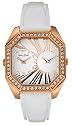 Marc Ecko Gents White Leather Strap with White Dial Watch - E11546G1