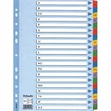 Produkt-Bild: Esselte Mylar Karton Register weiss, f&uuml;r DIN A4, A-Z, 100167