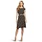 AK Anne Klein Women’s Dime Dot Swing Dress, Black, 8