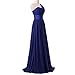 yan qiong Women's Chiffon One Shoulder Bridesmaids Evening Dresses