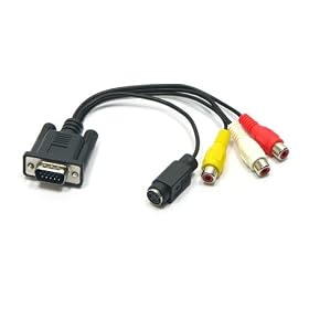 BRAND NEW VGA TO TV CONVERTER. S-VIDEO & RCA OUT CABLE ADAPTER. Part of the XYLO ACCESSORIES RANGE.