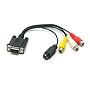 BRAND NEW VGA TO TV CONVERTER. S-VIDEO & RCA OUT CABLE ADAPTER. Part of the XYLO ACCESSORIES RANGE.