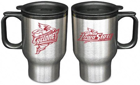 Iowa State Cyclones Stainless Steel Travel Mug (Set of 2)