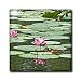 Pink Lotus Flowers in water - 4 Inch Ceramic Tile