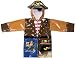 3-D Regenmantel Pirat Kinder Räuber Piraten Seefahrer Schatzsuche Jungen Regenset Regenjacke Regencape sehr leicht und hochwertiges Material Kinder Regenbekleidung Kapuze Reißverschluß